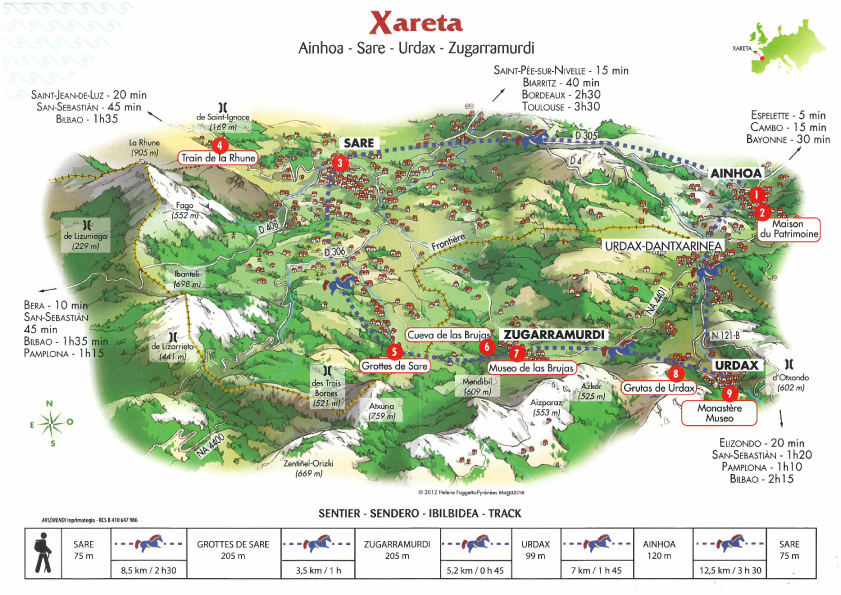 Foto FIN DE SEMANA del 16 al 17 de septiembre:  VALLE DEL BAZTAN (Ruta de los Potokas Azules) Urdax ­ Zugarramurdi ­ Sara ­ Ainhoa